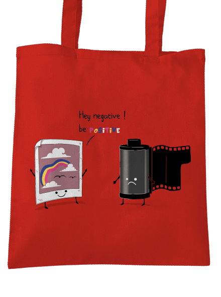 Buď pozitivní taška Bright Red