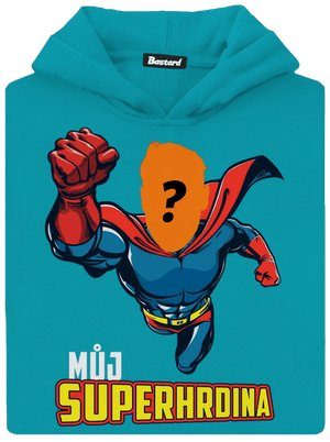 Můj superhrdina dětská mikina klokanka Hawaiian Blue