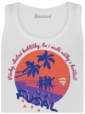 Fušál dámské tílko klasické White