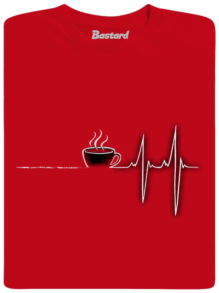 Coffee help pánské tričko Red