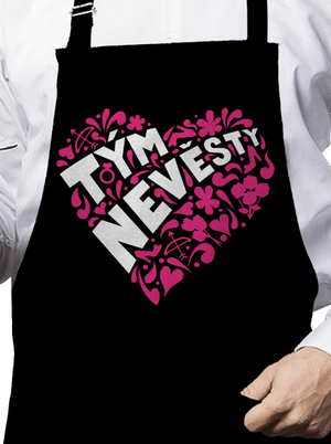 Tým nevěsty zástěra Black