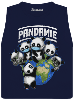 Pandamie dámské tílko volné Navy