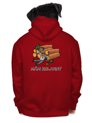 Mám kulatiny pánská mikina na zip Red