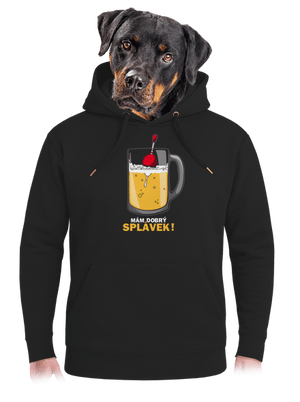 Splávek unisex mikina premium Dark Black