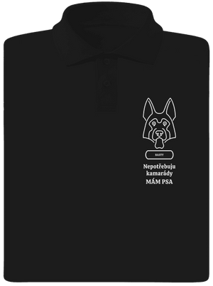 Nemůžu, mám psa pánská polokošile Black