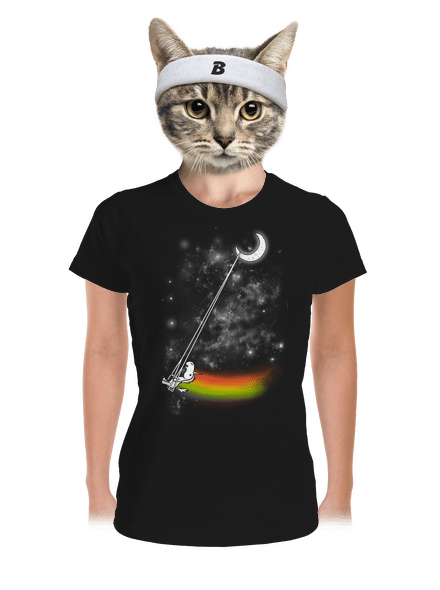 Unicorn Universe dámské sportovní tričko Black