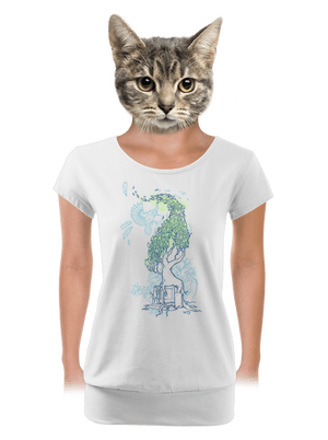 dámské tričko s lemem