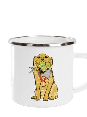 Zlatý retrívr plecháček White