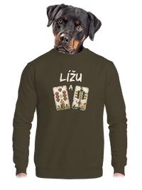 unisex mikina bez kapuce