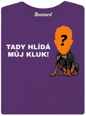 Tady hlídám já dámské tričko premium Purple
