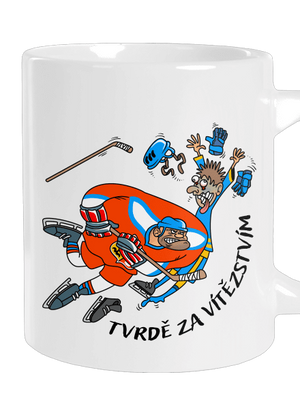 Tvrdě za vítězstvím velký hrnek White