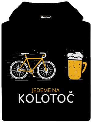 Jedeme na kolotoč pánská mikina klokanka Black