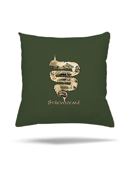 Střevozemě polštář Olive Green