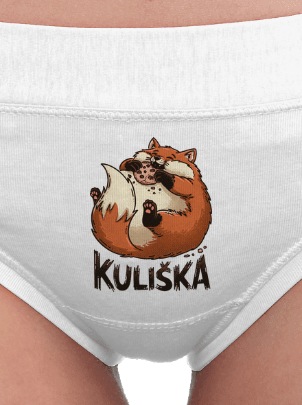 Kuliška dámské kalhotky White