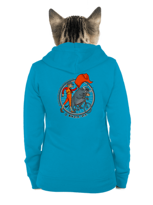 Cyklistický horoskop: Býk dámská mikina na zip Blue Atol