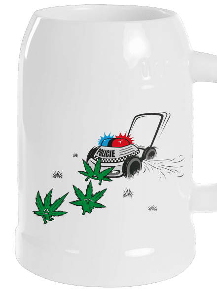 Ganja krize půllitr White