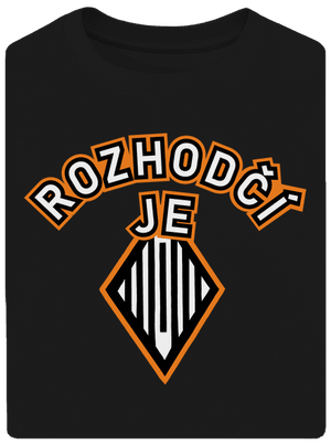 Rozhodčí unisex tričko oversized Black