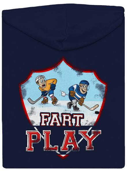 Fart Play pánská mikina na zip Navy