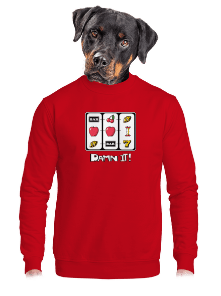 Automat unisex mikina bez kapuce Red