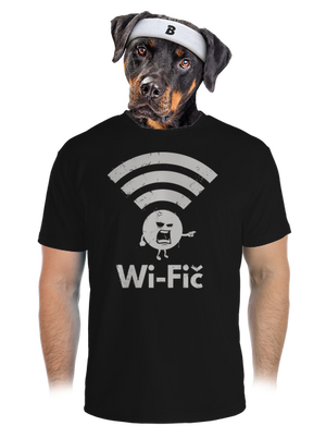 Wifič pánské sportovní tričko Black