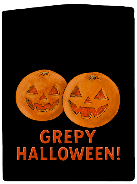Grepy Halloween dámská mikina na zip Black