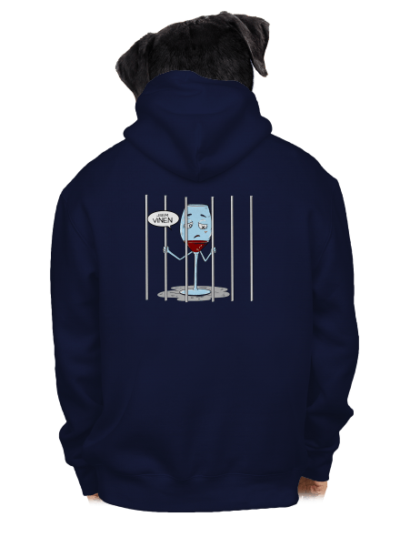 Jsem vinen pánská mikina na zip Navy