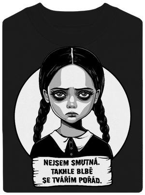 Nejsem smutná unisex mikina bez kapuce Black