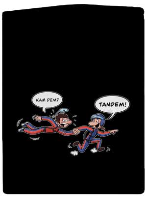 Tandem pánská mikina na zip Black