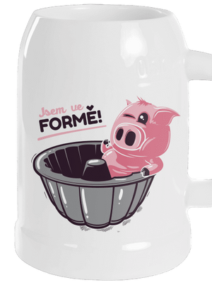 Ve formě půllitr White