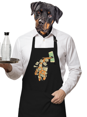 Digitální kocovina zástěra Black