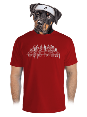 Cimrman: Debil, blbeček pánské sportovní tričko Red Mal