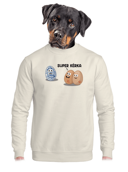 Super kérka unisex mikina bez kapuce Off White