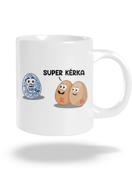 Super kérka velký hrnek White