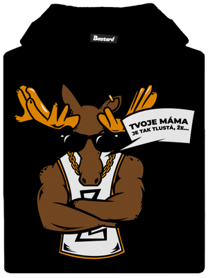 Stírací drsňák dětská mikina klokanka Black