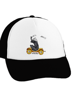 Vetřelníček kšiltovka truckerka Black cap