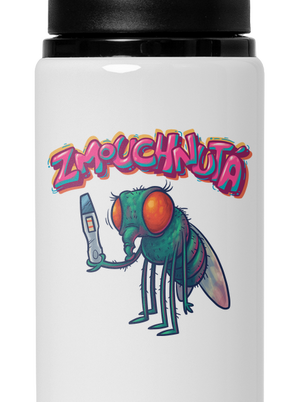 Zmouchnutá lahev na vodu White