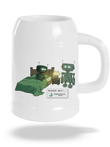 Robotí romantika půllitr White