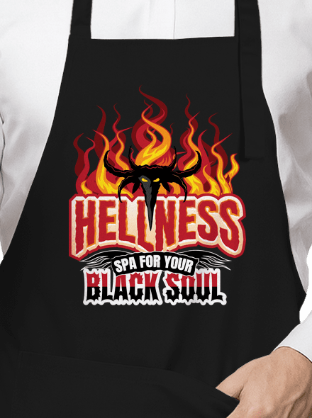 Hellness zástěra Black
