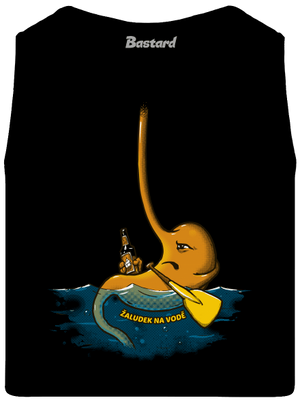 Žaludek na vodě pánské tílko Black