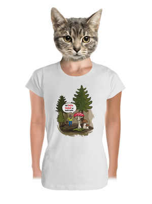 Bacha houbař dámské tričko premium White