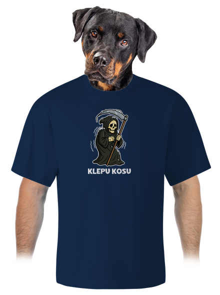 Klepu kosu unisex tričko oversized Midnight Blue