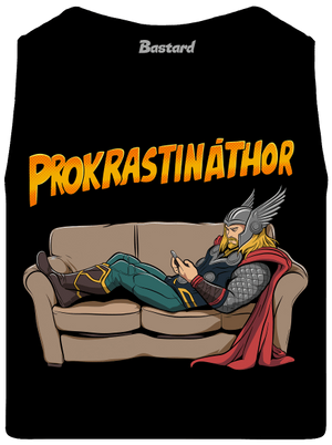 Prokrastináthor pánské tílko Black