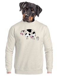 unisex mikina bez kapuce