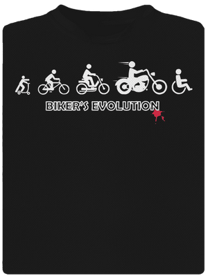 Bikers evolution pánské sportovní tričko Black