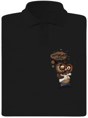 Potřebuju víc kafe pánská polokošile Black