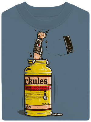 Herkules unisex mikina bez kapuce Nordic Blue