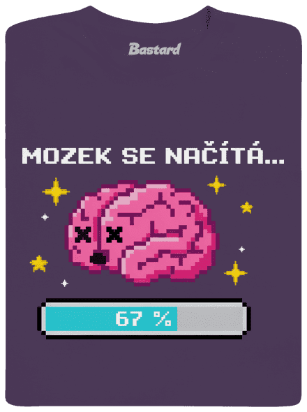 Mozek se načítá pánské tričko Urban Purple
