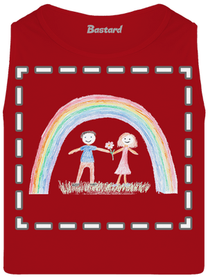 Dětské kresby - nahraj vlastní pánské tílko Red