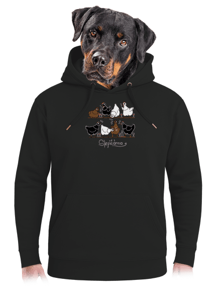 Slepičárna unisex mikina premium Dark Black