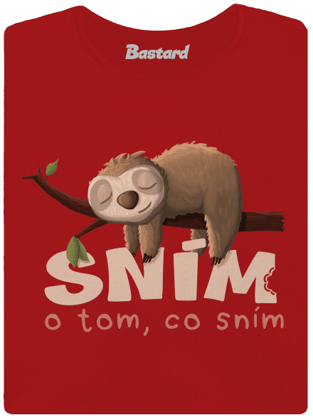 Sním o tom, co sním dámské tričko s lemem Red Mal